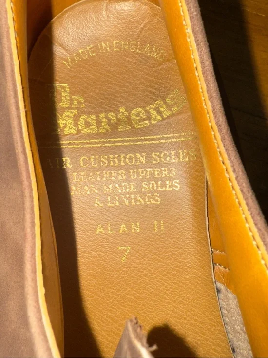 Dr Martens Alan II Made in England Brown Nubuck Shoes UK 7 US 8 EU 41 VERY RARE - Picture 7 of 7